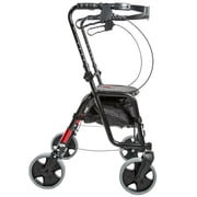 PCP Lightweight Adjustable Rollator, Black,