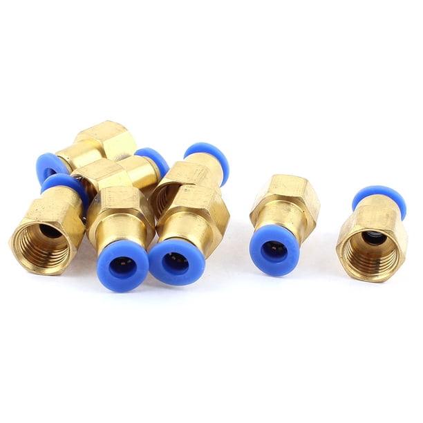 8pcs 1/4 BSP Thread to 6mm Push in Pneumatic Air Quick Connect Tube