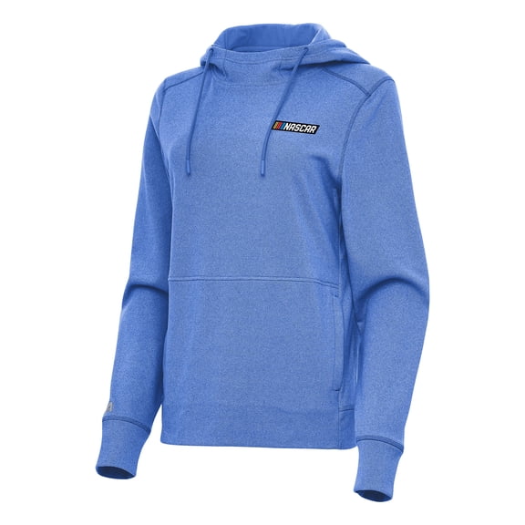 Women's-Antigua  Heather Royal NASCAR  Justice Pullover Hoodie
