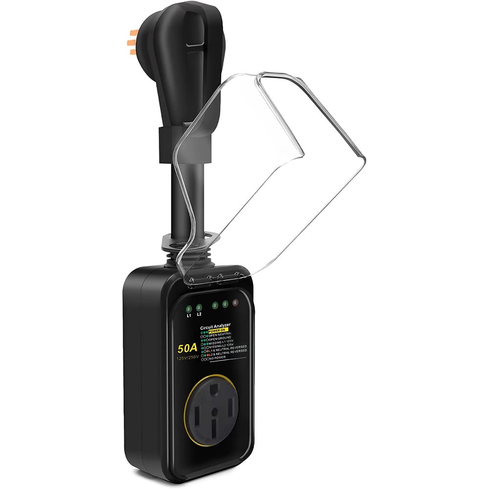 Rv Surge Protector 50 Amp, 6250 Joule Rv Adapter Plug Surge Protection