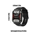thumbnail image 2 of Nkmbld HD Rugged Smart Sports Watch HD Smart Bracelet Advanced Bluetooth Calling and Extra Long Battery Life Customised Dials, Black, 2 of 7