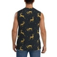 thumbnail image 4 of Easygdp Christmas Deers Men's Breathable Tank Tops Sleeveless Sporty T Shirts for Basketball, Mountaineering, Bodybuilding -Medium, 4 of 8