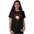 thumbnail image 4 of Betty Boop Heart Wink Blowing Kisses Women's Graphic T Shirt Tees Brisco Brands S, 4 of 5