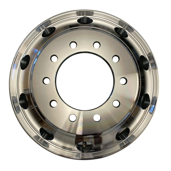 Velospinner Aluminum 22.5" Wheel 285.75 Pattern 8.25" 10 Lugs, Machined Faced