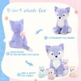 thumbnail image 4 of MaoGoLan 19" Fox Stuffed Animals Plush Toys Fox Mommy & Babies Set Plush Toy, 4 of 7