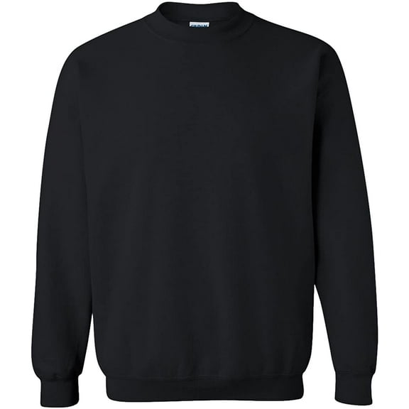 Adult Heavy Blend Adult 8 oz., 50/50 Fleece Crew (BLACK XL)