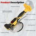 thumbnail image 5 of Zeokiar Cordless Tile Vibration Leveling Machine, for 20V Max Battery, Portable Tiler Vibrator Tool with 8 Adjustable Speed & 5 Inch Suction Cup & Digital Display for Floor, Tile and Wall, 5 of 8