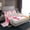 Pink White Yellow, variant on Castle Fairy Kawaii Rainbow Unicorn Girl Twin Sheet Sets 3pcs,Starry Sky Twin Fitted Sheet Microfiber,Dreamy Princess Breathable Flat Sheet,Lightweight Room Decor