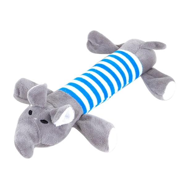 Juguete para perros con sonido de elefante rayado y molares de perro, osito de peluche, cachorro grande, juguete para mascotas.
