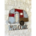 thumbnail image 4 of STC World Welcome Camper RV Trailer Sign Large Rustic Front Door Wall Wood Metal Outdoorsy Inspired Accent Decor 17x 14, Brown Silver Red Black, 4 of 8