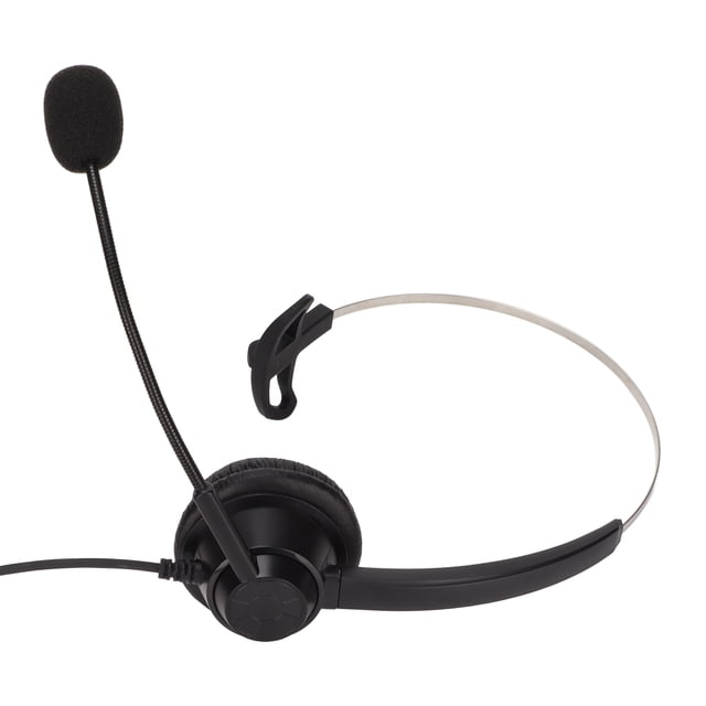 Single Ear Business Headset, Comfortable Black USB Business Headset For Insurance