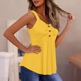 thumbnail image 5 of Ahdbta Womens Cute Babydoll Tank Tops Sleeveless Ruched Front Button Summer Peplum Flowy Going Out Y2K Camisole, 5 of 9