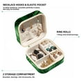 thumbnail image 2 of Tropical Jungle Leaves Travel Portable Jewelry Stand and Organizer Box - Square Storage Box for Rings, Earrings, Necklaces, Bracelets, and More - Jewelry Boxes for Travel, 2 of 6