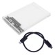 thumbnail image 1 of Caja Disco Duro Transparente Externo USB 3.1/Tipo C 10 Gbps Soporte Sin Herramientas Cable UASP Incluido para SATA HDD SSD 2 5 Pulgadas 7 Mm 9, 1 of 9