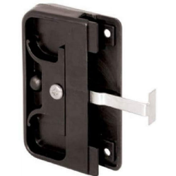 Slide-Co Prime-Line Products 121740 Mortise Style Screen Door Latch and Pull, Black Plastic,