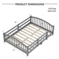 thumbnail image 6 of Full Montessori Floor Bed with Slats and Safety Guardrails, Solid Wood Floor Bed with Fence and Without Door, Easy Assemble Montessori Bed for Girls and Boys, Natural, 6 of 12