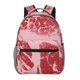 thumbnail image 1 of Balery Striped Meat Mochila Escolar Impresa, Mochila Ligera para Viajes Casual, Mochila Duradera y Cómoda Multifuncional, Mochila para Laptop-One Size, 1 of 5