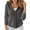 3-Grey, variant on Womens Hooded Cardigan Sweater Solid Basic Knit Shirts Lightweight Long Sleeve Button Up V Neck Outerwear Top Fall Trendy Clothes