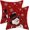 Red Snowman, variant on Snowman Christmas Pillow Covers 20x20 Inch Set of 2, Red Background White Snow Snowman Decorative Throw Pillows Farmhouse Linen Xmas Winter Holiday Cushion Case for Sofa Couch Outdoor Decor
