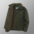 thumbnail image 5 of Daznico Mens Winter Jacket - Men's Winter Velvet Jacket with Loose and Casual Corduroy Thick and Warm Collared Jacket -Winter Coats for Men,Color:Green,Size:L, 5 of 5