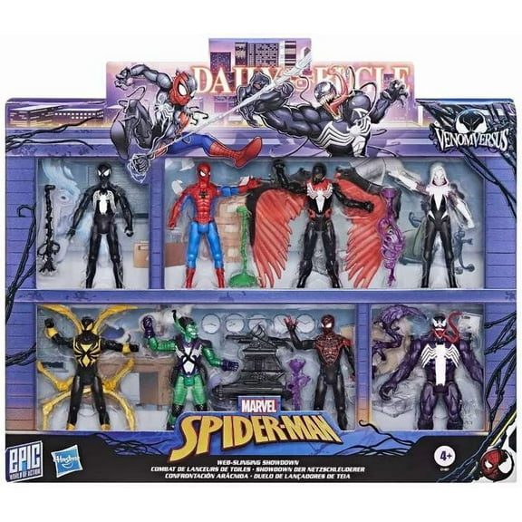 Marvel Epic Hero Series Web-Slinging Showdown Action Figure 8-Pack