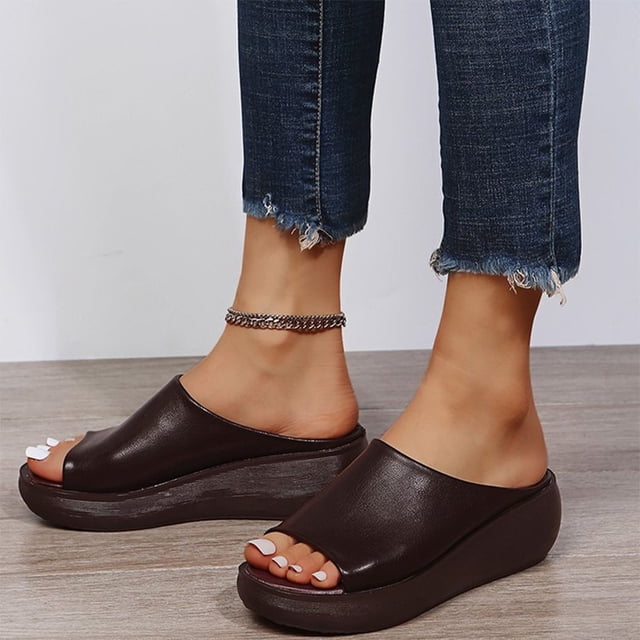 Sandalias de playa de verano sin cordones zapatos de verano cómodas sandalias de plataforma para mujer
