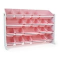 thumbnail image 2 of Humble Crew XL Kids Toy Storage Organizer with 20 Plastic Storage Bins, White/Pink, 2 of 5