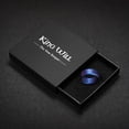 thumbnail image 4 of King Will Men's Silicone Rings, Rubber Wedding Bands for Men Women, Unique Pattern, 8mm Wide 2.2mm Thick, Comfort Fit Ring, Dark Blue, Size 7, 4 of 6