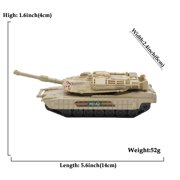 1/72 Scale United States M1A2 Main Battle Tank Quick Build Model Kit 9PCS DIY Tank Model Gift for Adults and Kids Collection