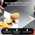 thumbnail image 3 of Titanium Cutting Board For Kitchen, Stainless Non Stick Chopping Board, Upgrade, 3 of 6