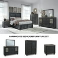 thumbnail image 6 of Ashley Furniture Foyland 11-Drawer Wood Dresser in Black & Grayish Brown, 6 of 8