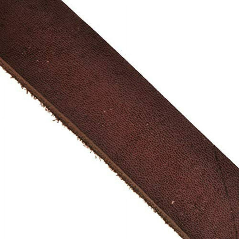 Genuine Leather Straps for Leather Crafts Full Grain Brown Buffalo Leather  Strips 2 Rolls of 1x 42 and a 36 Leather Cord 