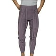 thumbnail image 2 of Idoravan Women's Size Pants Spring Solid Color Pattern Drawstring Slim Knit Small Feet Cropped Trousers, 2 of 3