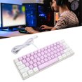 thumbnail image 1 of Clavier de Jeu Rétroéclairé RGB, 61 Touches, Disposition Compacte, Design Ergonomique, Plug and Play, 26 Touches Rollover, 1 of 7