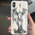 thumbnail image 2 of Clmj-funda de teléfono Punk Cool Angel, carcasa de silicona para iPhone 13, 12 Mini, 11, 14 Pro, Se 2020, X, XR, 7, 8 Plus, XS Max, 2 of 4