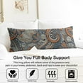 thumbnail image 3 of Paisley Long Body Pillow Cover - Vintage Bohemian Floral Print, Soft & Breathable Ethnic Fabric, Hidden Zipper, 20"x54" - Elegant Home Decor Gift for Side Sleepers & Pregnancy Support, 3 of 7