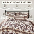 thumbnail image 2 of DaDa Bedding Majestic Oriental Kilim Bedspread - Royal Persian Traditional Design Intricate Ornate Ornament Print Coverlet w/ Shams, 2 of 11
