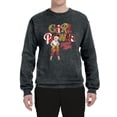 thumbnail image 2 of Wild Bobby Betty Boop Winking Girl Power Femenist Betty Boop Unisex Crewneck Sweatshirt, Heather Black, Medium, 2 of 5