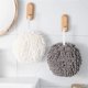 thumbnail image 2 of Pieces Hand Towels Bath Towels Kitchen Hand Towels Plush Absorbent Towels Hanging Hand Towel Terry Hand Towel Quick Dry Towel (White + Gray), 2 of 5