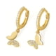 thumbnail image 5 of Guardurnaity 1 par de pendientes de cobre para mujer, colgante de insecto decorativo a la moda, joyería elegante para niñas, regalo de cumpleaños Oro 2Conjunto, 5 of 6