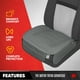 thumbnail image 2 of Fundas de asiento Motor Trend de piel sintética para coche, 2 unidades, color gris, 2 of 8