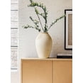 thumbnail image 4 of LE TAUCI 13.2 Inch Ceramic Vase, Tall Decorative Vase for Home Decor, Rustic Cream Beige Flower Vase for Living Room, Entryway, Mantel and Tabletop Decor, 4 of 9