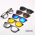 thumbnail image 2 of Magnetic Sunglasses Clip And Optical Glasses Frame 6 in 1 Women Men Polarized or Night Vision Multipurpose Eyeglasses Set 2333 SHOW AS PICTURE CHINA, 2 of 6