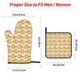 thumbnail image 2 of Sikiie Ducks And Pink Heart Oven Mitts and Pot Holders, Silicone Oven Gloves, Heat Resistant Oven Mitts 4Pcs Set, 2 of 6