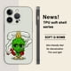 thumbnail image 1 of Mejore la protección de su iPhone con esta divertida funda plateada mate de doble capa con dibujos animados para teléfono, 1 of 4