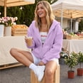 thumbnail image 4 of 2026 Zip Up Hoodies for Women Fall Winter Casual Sweatshirts Zipper Oversized Lightweight Cute Jackets with Pockets M, 4 of 6
