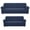 Blue, variant on 2-Piece Sofa and Loveseat Slipcovers, Couch and Loveseat Covers Set, Form fit Stretch, Wrinkle Free, Furniture Protector, Sofa Covers for Living Room, Polyester Spandex (Black)