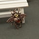 thumbnail image 2 of Broche de ,Pin de ,Broche ,Joyería de moda,broche de cristal,Alfiler de animales,Ropa y Accesorios,Broche de ropa,Broche de mujer,Joyería de mujer Sunnimix Broche de abeja, 2 of 8