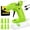 Green, variant on Uarter Hot Glue Gun with 30 Glue Sticks 2600mAh Rechargeable Cordless Glue Gun Kit with 6 Finger Protectors for DIY Arts Crafts Working, Green