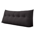 thumbnail image 2 of Riforla Triangular Headboard Bolster Pillow Velvet Wedge Pillow - Soft and Supportive, Removable Cover, One Side Pocket (1 Count), 2 of 7